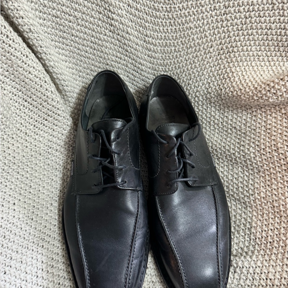 Mephisto Men Lace Up Shoes Bike Toe Black Leather US 11 - Picture 6 of 6